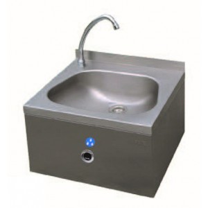 Hand Wash Basin with Sensor Cell in Front Wall